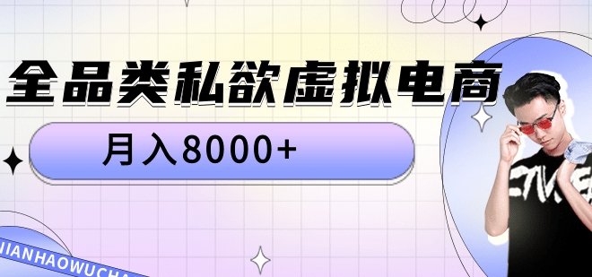 全品类私域虚拟电商，月入8000+-辰阳网创