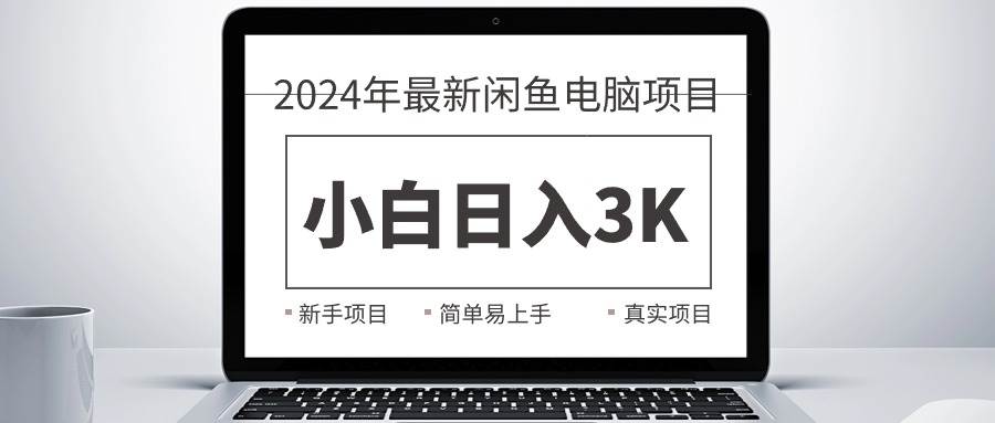 2024最新闲鱼卖电脑项目，新手小白日入3K+，最真实的项目教学-辰阳网创