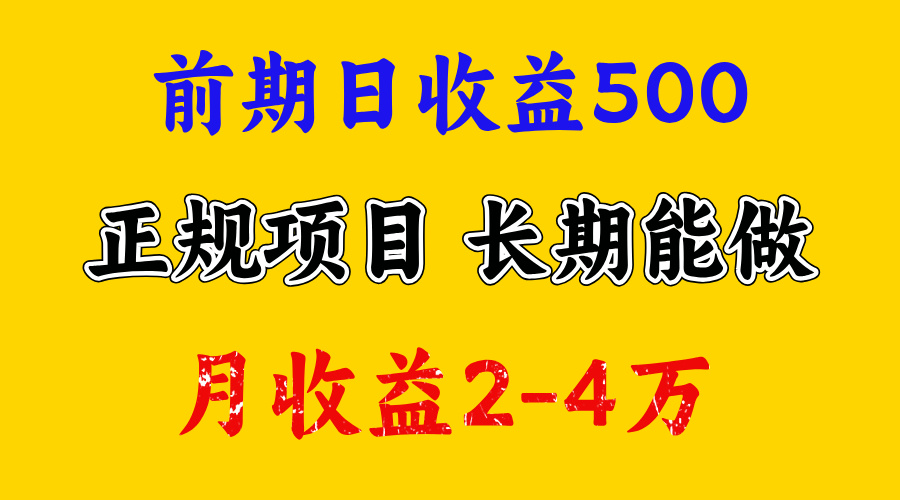 一天收益500+，上手熟悉后赚的更多，事是做出来的，任何项目只要用心，必有结果-辰阳网创