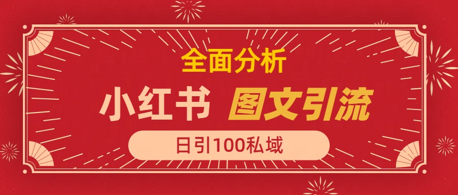 小红书图文引流，全面解析日引100私域流量是怎样做到的-辰阳网创