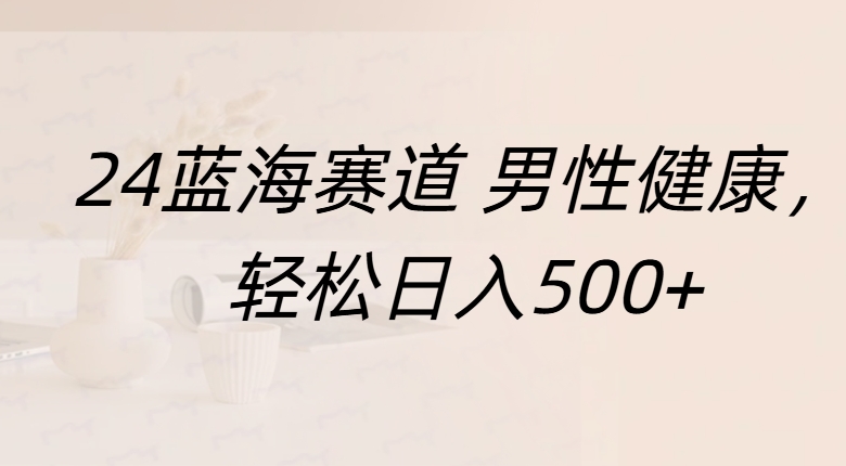 蓝海赛道 男性健康，轻松日入500+-辰阳网创