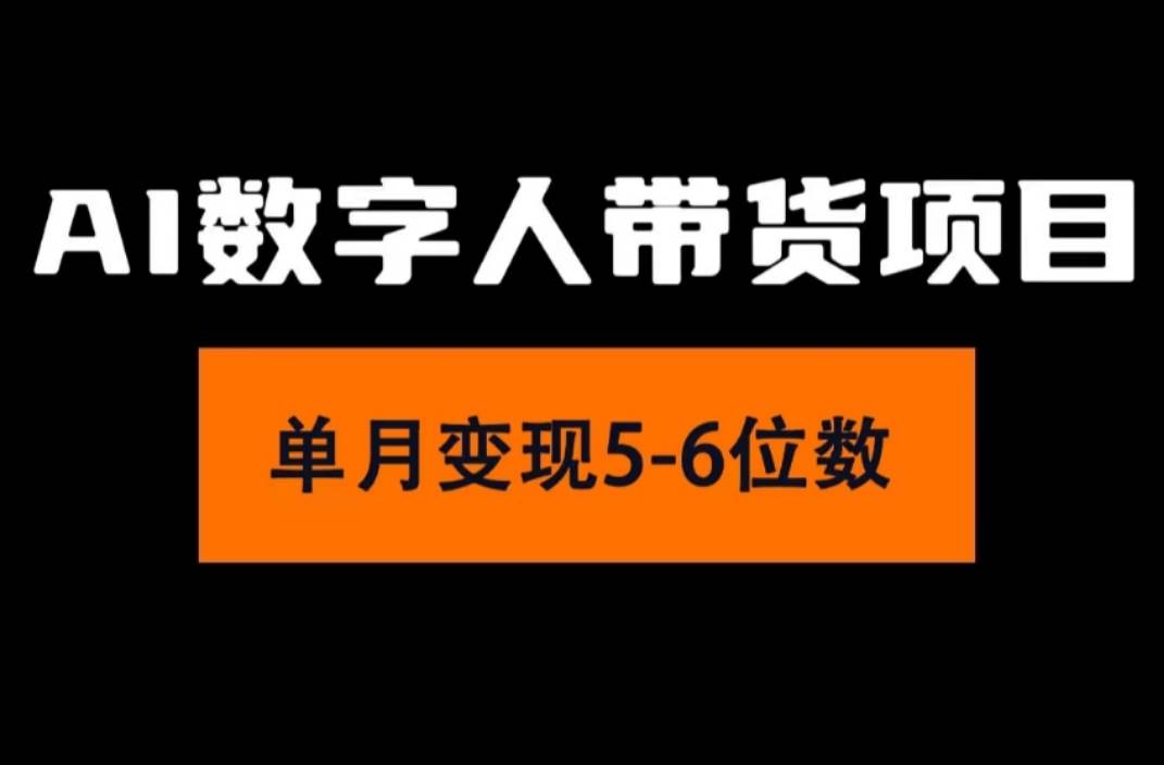 2024年Ai数字人带货，小白就可以轻松上手，真正实现月入过万的项目-辰阳网创