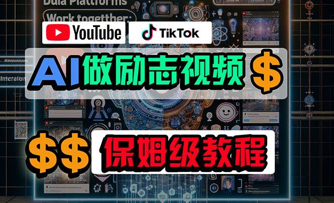 利用AI制作励志视频，在YouTube和TikTok赚钱，小白可做（附工具）-辰阳网创