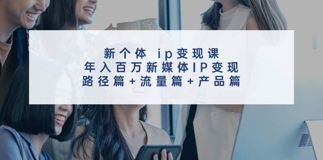 新个体 ip变现课，年入百万新媒体IP变现，路径篇+流量篇+产品篇-辰阳网创