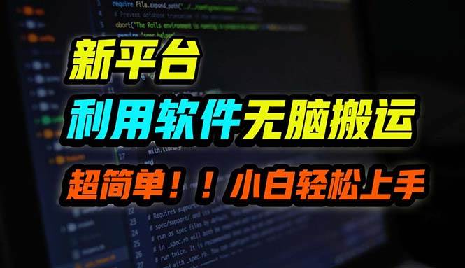 B站平台用软件无脑搬运，月赚10000+，小白也能轻松上手-辰阳网创