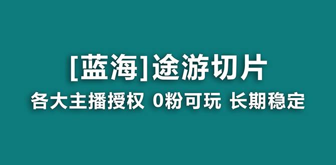 抖音途游切片，龙年第一个蓝海项目，提供授权和素材，长期稳定，月入过万-辰阳网创