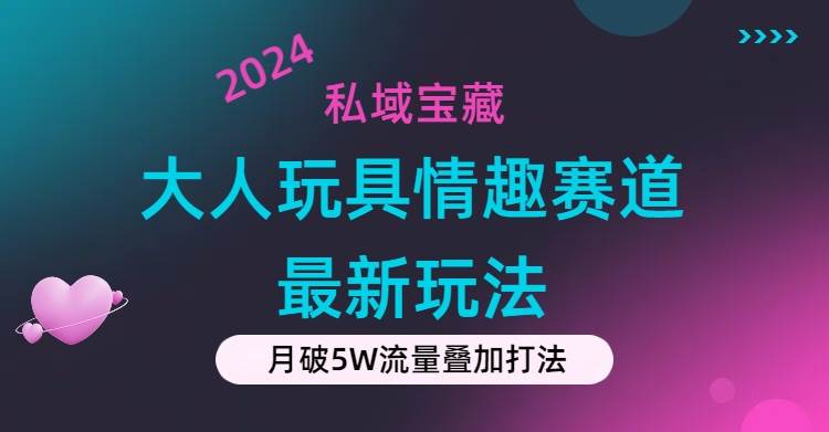 私域宝藏：大人玩具情趣赛道合规新玩法，零投入，私域超高流量成单率高-辰阳网创