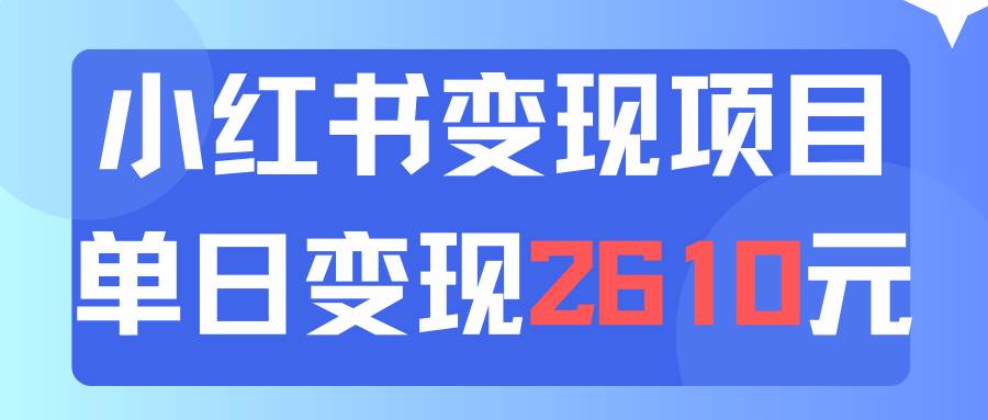 利用小红书卖资料单日引流150人当日变现2610元小白可实操（教程+资料）-辰阳网创